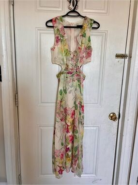 Zara | Dresses | Zara Metallic Thread Halter Dress | Poshmark